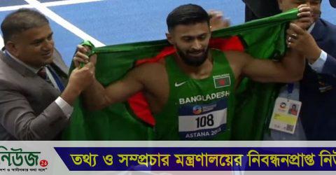 এশিয়ার মঞ্চে স্বর্ণ জিতে ইতিহাস গড়লেন বাংলাদেশের ইমরানুর