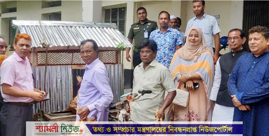 নকলায় ক্ষুদ্র নৃ-গোষ্ঠীর মাঝে হাঁস-মুরগী ও ঘর বিতরণ