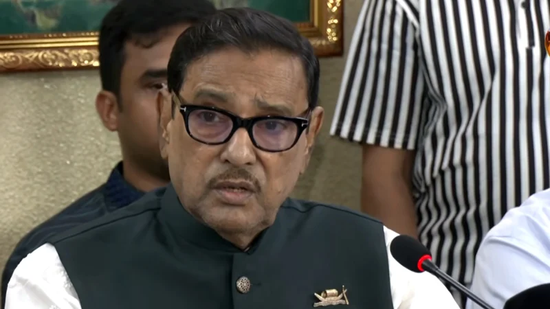 বেনজীরকে দেশে ফিরে আসতেই হবে : ওবায়দুল কাদের