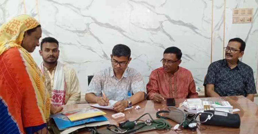নকলায় দিনব্যাপী ফ্রি মেডিকেল ক্যাম্পেইন ও ঔষধ প্রদান
