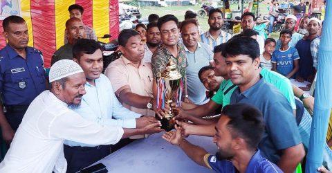 বঙ্গবন্ধু জাতীয় গোল্ডকাপ ফুটবল টুর্নামেন্টে ঝিনাইগাতী সদর ইউপি বিজয়ী