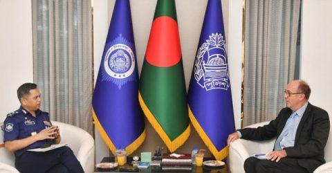 আইজিপির সাথে জাতিসংঘের মানবাধিকার বিষয়ক প্রতিনিধি দলের সাক্ষাৎ