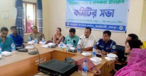 ঝিনাইগাতীতে উপজেলা সন্ত্রাস ও নাশকতা প্রতিরোধ কমিটির সভা অনুষ্ঠিত