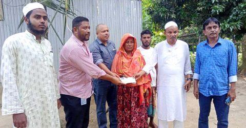 শেরপুরে ছাত্র-জনতার আন্দোলনে নিহতদের পরিবারের পাশে দৈনিক তথ্যধারা
