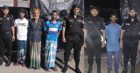 শেরপুরে জেল পালানো ৫ আসামি গ্রেপ্তার