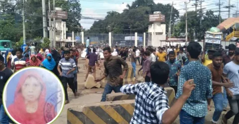 আশুলিয়ায় দুপক্ষের সংঘর্ষে নারী শ্রমিক নিহত, আহত ২৫