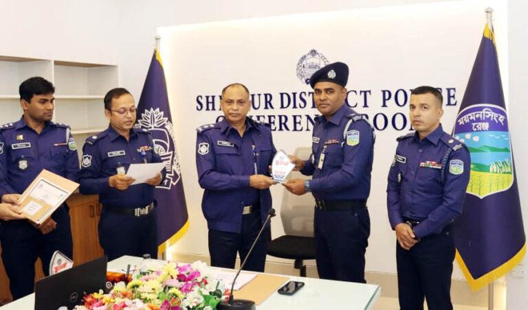 শেরপুর জেলা পুলিশের শ্রেষ্ঠ এএসআই শ্রীবরদী থানার জুবায়েল খান