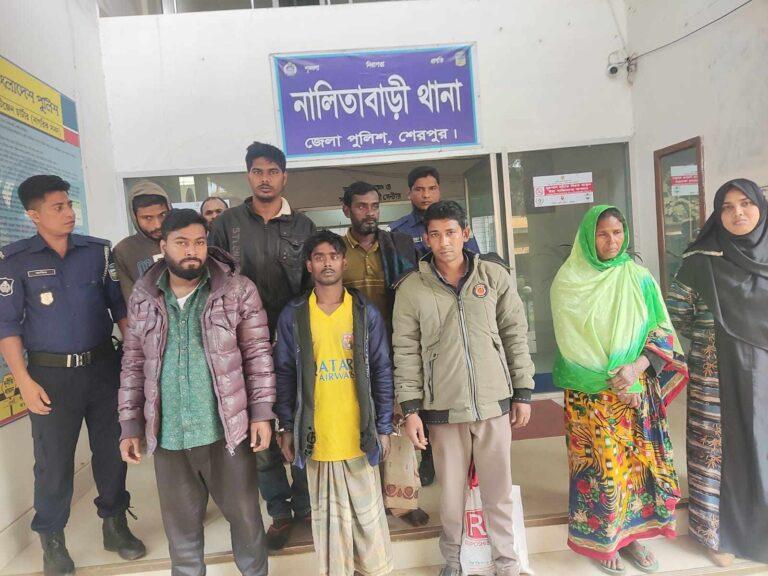 নালিতাবাড়ীতে হেরোইনসহ শহর ছাত্রদলের আহবায়কসহ গ্রেফতার ৪
