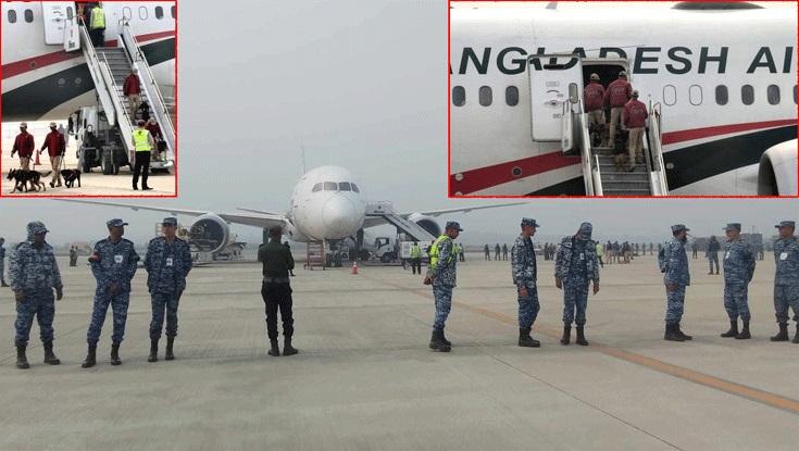 শাহজালাল বিমানবন্দরে জরুরি অবতরণ করা ফ্লাইটে বোমা মেলেনি