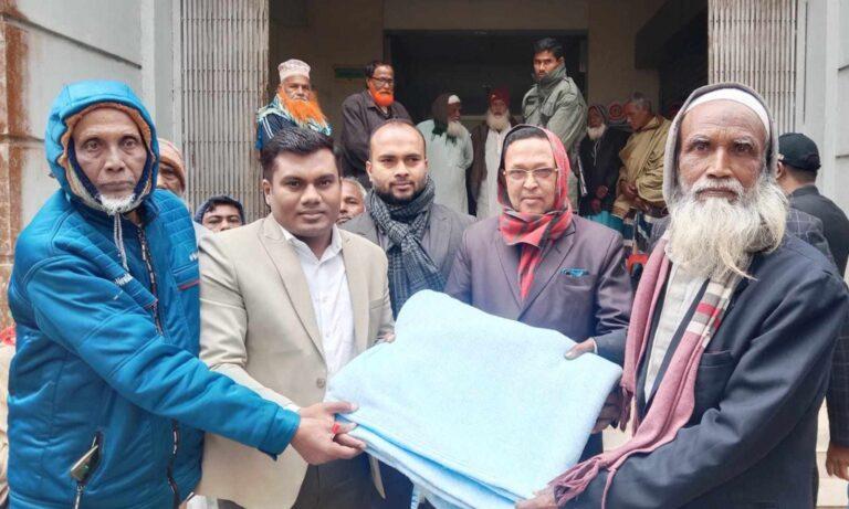 ঝিনাইগাতীতে সমাজকল্যাণ সংস্থার কম্বল পেলেন ১৪৫ মুক্তিযোদ্ধা