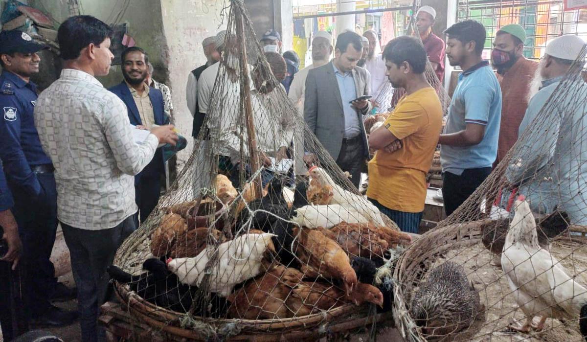শেরপুরে ২ মুরগী বিক্রেতাকে ৪ হাজার টাকা জরিমানা