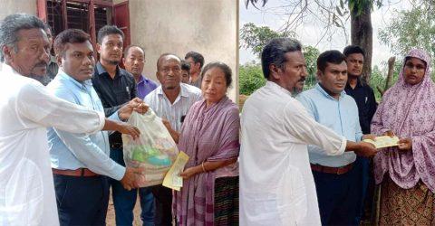 ঝিনাইগাতীতে হাতির আক্রমণে নিহত ২ পরিবারকে আর্থিক অনুদানসহ খাদ্যসামগ্রী প্রদান