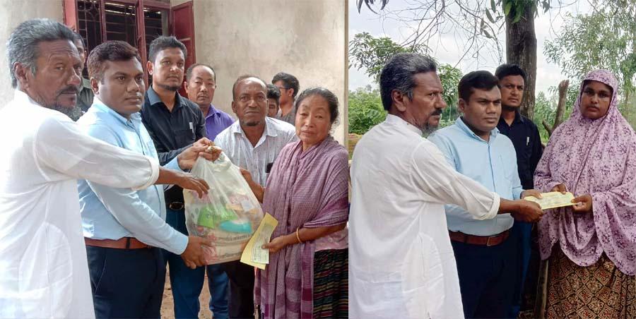 ঝিনাইগাতীতে হাতির আক্রমণে নিহত ২ পরিবারকে আর্থিক অনুদানসহ খাদ্যসামগ্রী প্রদান