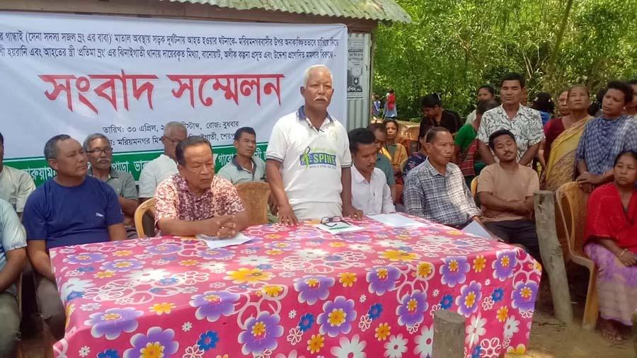 ঝিনাইগাতীতে মিথ্যা মামলা ও হয়রানির অভিযোগে সংবাদ সম্মেলন