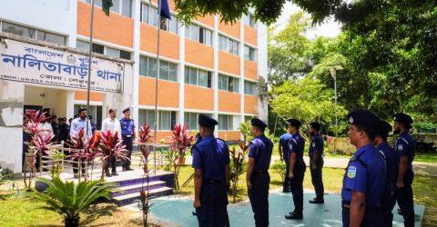 নালিতাবাড়ীতে দাওধারা পর্যটন কেন্দ্র ও থানা পরিদর্শন করলেন জেলা প্রশাসক
