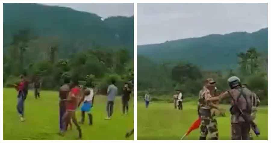 মাঠ দখলে এসে স্থানীয়দের ধাওয়ায় পালাল বিএসএফ
