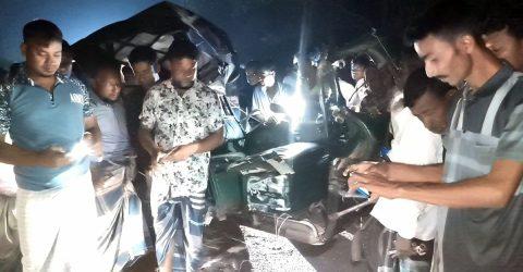 নালিতাবাড়ীতে ডাম্পট্রাক চাপায় ইজিবাইক চালকের মৃত্যু, আহত ৫