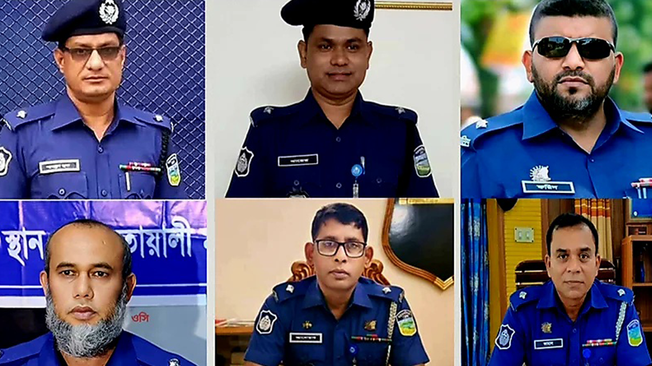 একযোগে ময়মনসিংহে ৬ থানার ওসিকে বদলি