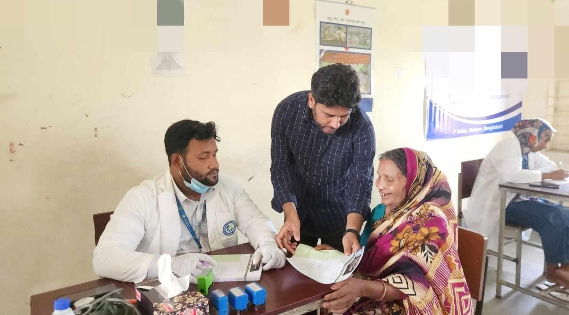 নকলায় ফ্রি মেডিকেল ক্যাম্পের মাধ্যমে বিনামূল্যে চিকিৎসা সেবা পেলো ৪ শতাধিক রোগী