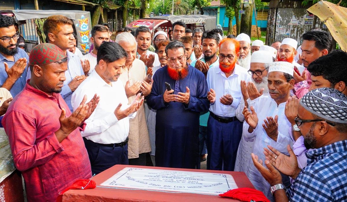 শেরপুরে শাহ কামাল (র.) এর মাজার শরীফের ঈদগাহ ও মসজিদ সংস্কারের ভিত্তিপ্রস্তুর স্থাপন