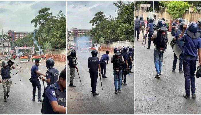 গোপালগঞ্জে পুলিশের ওপর ছাত্রলীগের হামলার ঘটনায় মামলা, আসামি ৪ শতাধিক