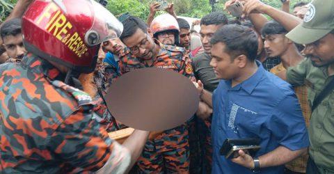ঝিনাইগাতীতে নিয়ন্ত্রণ হারিয়ে বাস পুকুরে, ৩ মাসের শিশুর মরদেহ উদ্ধার